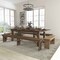 Flash Furniture Rectangle Antique Farm Table , 40"; 96", 40-1/4" W 30"; 17-3/4" H,  XA-FARM-5-GG - alternate 1